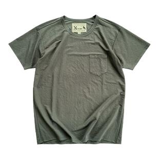 西里布夏季清凉半袖薄款T恤衫 咔叽复古休闲新品 非rrl kapital