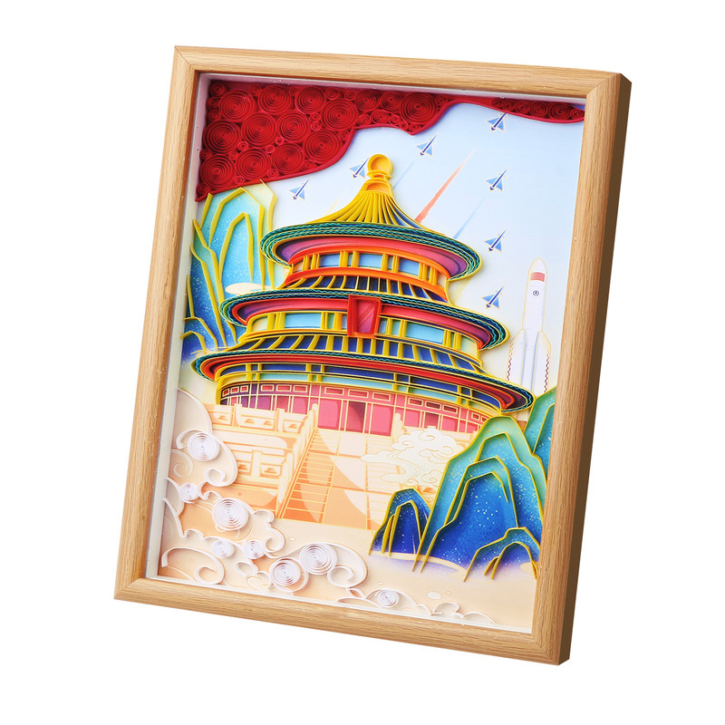 筑梦长空入户玄关装饰画