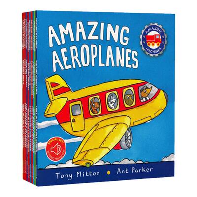 神奇的机器10册套装 点读版英文原版绘本 Amazing Machines Collection英语绘本故事 英语启蒙 图解词汇 幼儿百科科普 进口图书