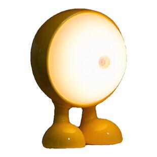 人体感应充电小夜灯儿童卧室伴睡床头灯衣柜磁吸可爱大眼仔礼物