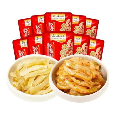 乌江涪陵榨菜30g小包装微辣清淡榨菜轻盐版开味下饭菜咸菜