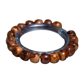 西藏千年雷击桃木手串雷神之吻男士女士手链高密度佛珠无漆无蜡