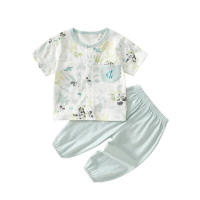 棉恋森婴儿衣服夏季薄款纯棉套装