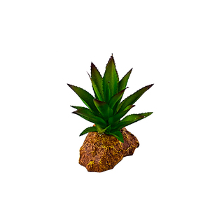 爬虫饲养箱陆龟蜥蜴变色龙热带雨林仿真植物生态缸沙漠造景装饰