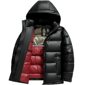 雪中飞轻盈零压感羽绒服男亮面免洗中青年面包服加厚保暖冬季外套
