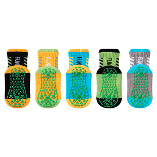 地板袜儿童防滑袜子男童女童夏季薄款纯棉室内隔凉大童中筒运动袜