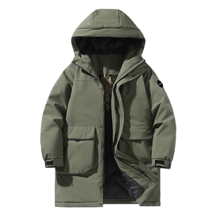 贵人鸟工装棉服男款冬季2025年新款加厚中长款棉大衣情侣款棉袄子