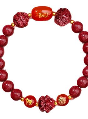 2025本命佛朱砂手串转运珠