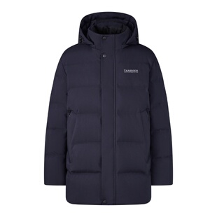 坦博尔奥莱正品羽绒服男中老年加厚保暖可脱卸帽百搭经典外套冬