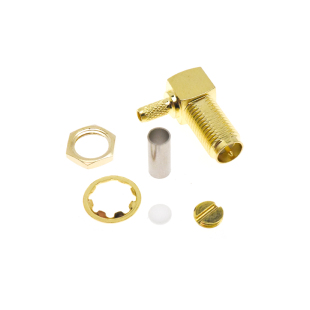 SMA-J/KY-JW-1.5-3-5射频接线公/母头内针内孔RG316焊接馈线接头