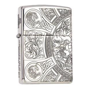 官方正版Zippo之宝防风煤油打火机创意天启四骑士zip纯银精雕送礼
