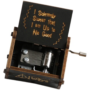 哈利波特主题礼物主题曲手摇音乐盒木质生日礼物海德薇变奏曲