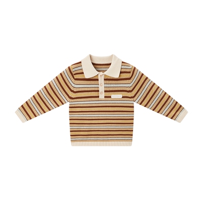 Milkbarn儿童POLO领针织衫