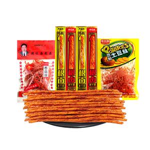 一根卤素牛筋土豆丝香菇丝网红怀旧休闲食品礼包组合装
