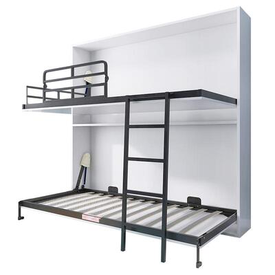 喜庆创意双层子母床上下隐形床