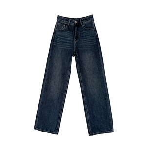 本期必入神裤~洋气窄版加绒牛仔裤女秋冬2025新款直筒宽松阔腿裤