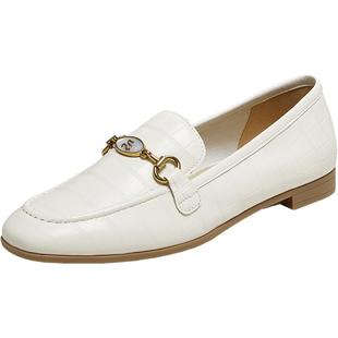 百思图2025秋商场新款超软羊皮乐福鞋小皮鞋一脚蹬女单鞋TRW38CA5