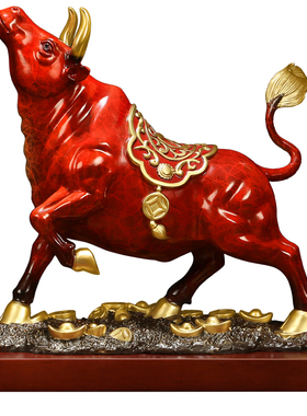 吉善缘《运势如虹》全铜牛摆件
