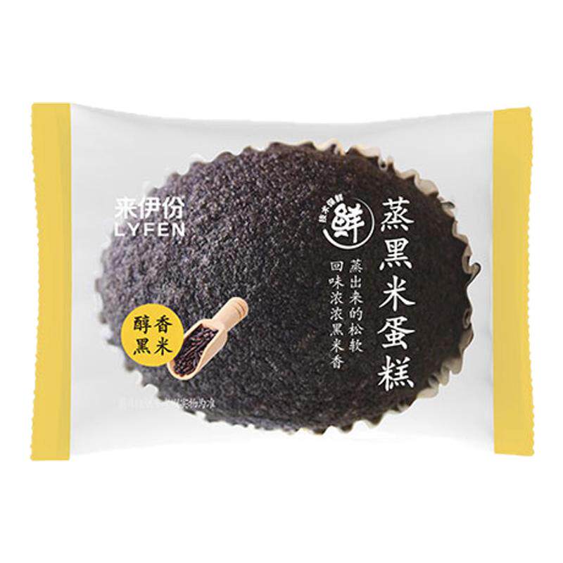 来伊份蒸黑米蛋糕500g黑米面包