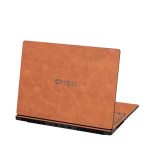 适用2025惠普暗影精灵11MAX笔记本皮革贴膜SLIM14暗影10外壳高端保护膜16-ah电脑超迁9机身贴纸全套装配件