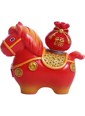 小马福福摆件洛阳文创纪念唐三彩