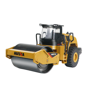 压路机玩具车儿童合金属压道压土机轧道压路车模型仿真耐摔工程车