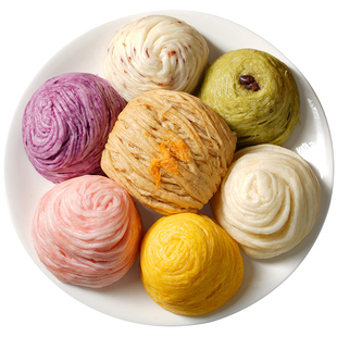 四川特产宜宾红糖肉松银丝卷手工馒头花卷早餐半成品加热即食速食