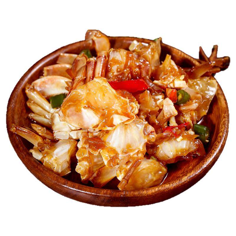 潮汕捞汁蟹块开盖即食生腌小海鲜