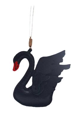 洋芋『美丽天鹅』真皮手工挂饰
