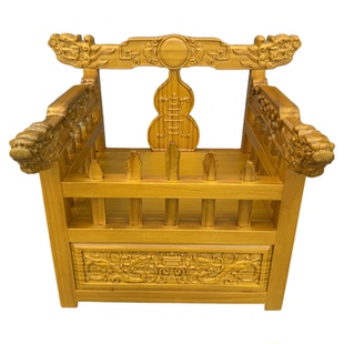 神明请椅出巡龙椅宝座雕龙出游过炉轿子神轿小撵轿佛用手抱轿子