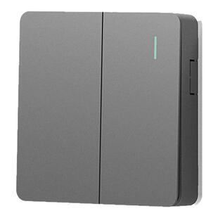 国际电工开关家用明装按钮二开双开单双控三四位明线明盒开关面板