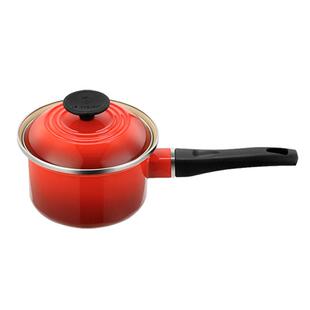 酷彩LE CREUSET法国14cm单柄珐琅钢深炖锅20cm学生婴儿辅食奶锅