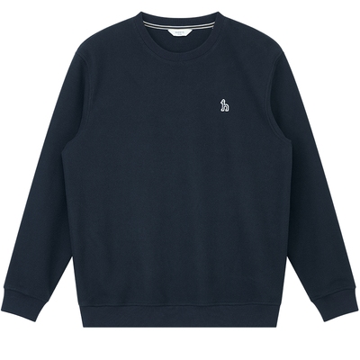 【商场同款】HAZZYS哈吉斯25秋季新款男士纯色卫衣休闲通勤上衣潮