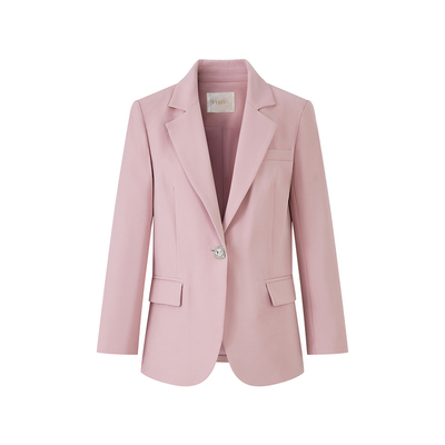 Sun雅乔【南韩女主】高级粉色西装外套女时尚西服+粉色高腰短裤