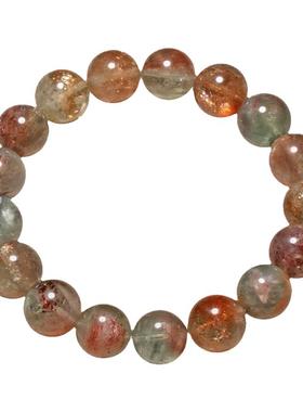 天然锦鲤共生阿鲁沙太阳石手链女