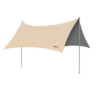 原始人天幕帐篷户外2025新款桌椅露营六件套野营黑胶防晒遮阳棚布