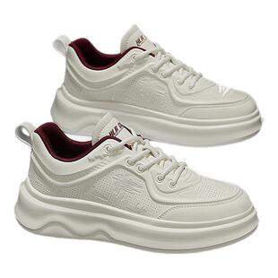 海澜之家男鞋2026新款春夏季透气潮百搭运动鞋休闲板鞋增高小白鞋