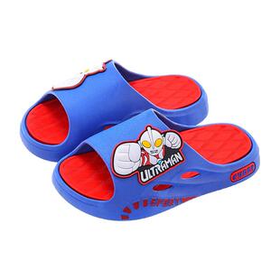奥特曼男童拖鞋夏季亲子新款软底防滑居家洗澡浴室户外儿童凉拖鞋