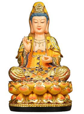 彩绘弥勒佛菩萨笑佛大肚弥勒佛家用寺庙供奉摆件乔迁开业礼品弥佛