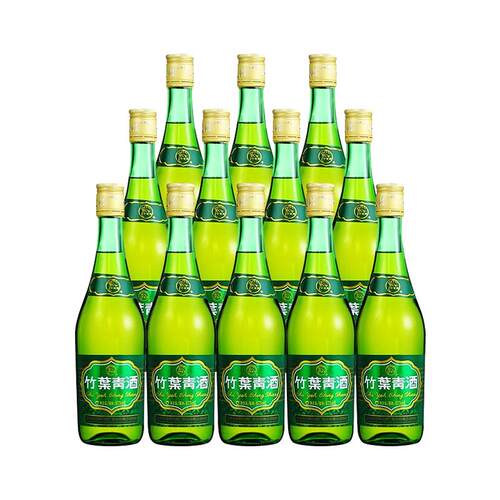 【整箱口粮】38度玻瓶竹叶青酒475mL12瓶露酒汾酒山西杏花村原箱