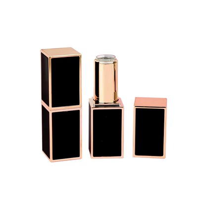 diy口红管方形金边黑色白色款式
