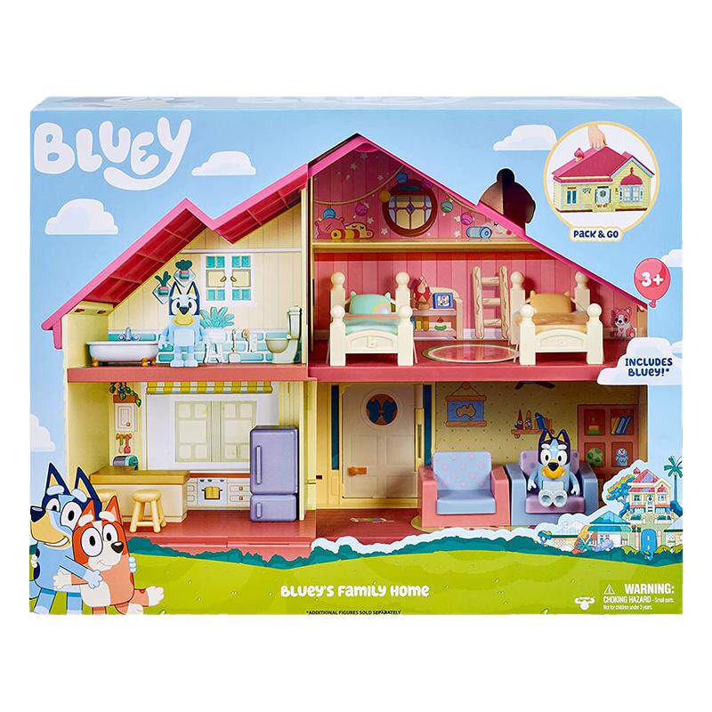 布鲁伊儿童玩具场景屋Bluey人偶