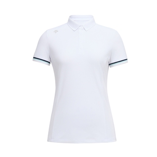 DESCENTEGOLF迪桑特高尔夫女士防晒修身短袖POLO衫