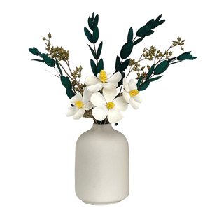 ins奶油风干花束摆件客厅卧室玄关好物床头桌面装饰花瓶拍摄道具