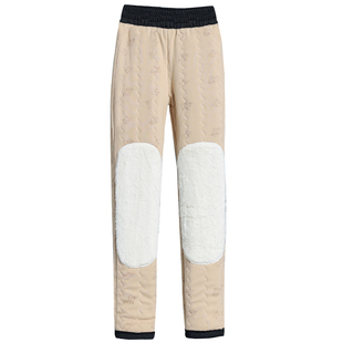 冬季羊毛棉裤女外穿加绒妈妈裤中老年人宽松加厚保暖休闲女士裤子