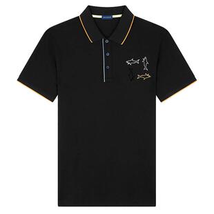 PAUL & SHARK/鲨鱼 男士时尚休闲潮牌翻领纯棉短袖POLO衫24411332