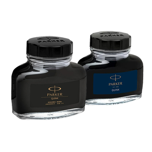 派克墨水钢笔用速干彩色纯蓝黑色非碳素ink正品parker高级不堵笔