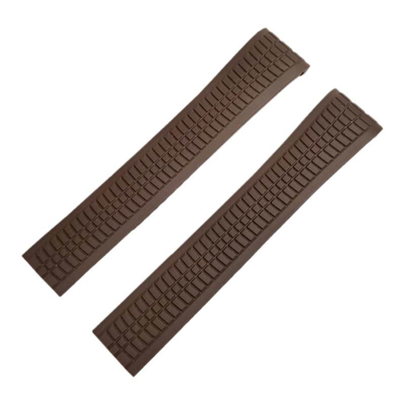 代用百达翡丽手雷5164 5167原装手表带 氟橡胶PP折叠扣手表链21mm