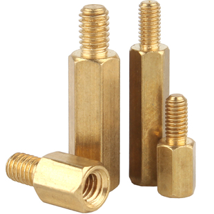 单通六角铜柱机箱主板铜螺柱单头六角隔离柱电路板接线铜柱M2M3M4