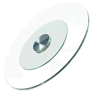 钢化玻璃家用餐桌转盘圆转盘旋转台转盘底座转盘酒店大圆转盘防爆